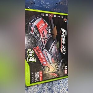 FreeRC Remote Control Racing Car - Red & Black